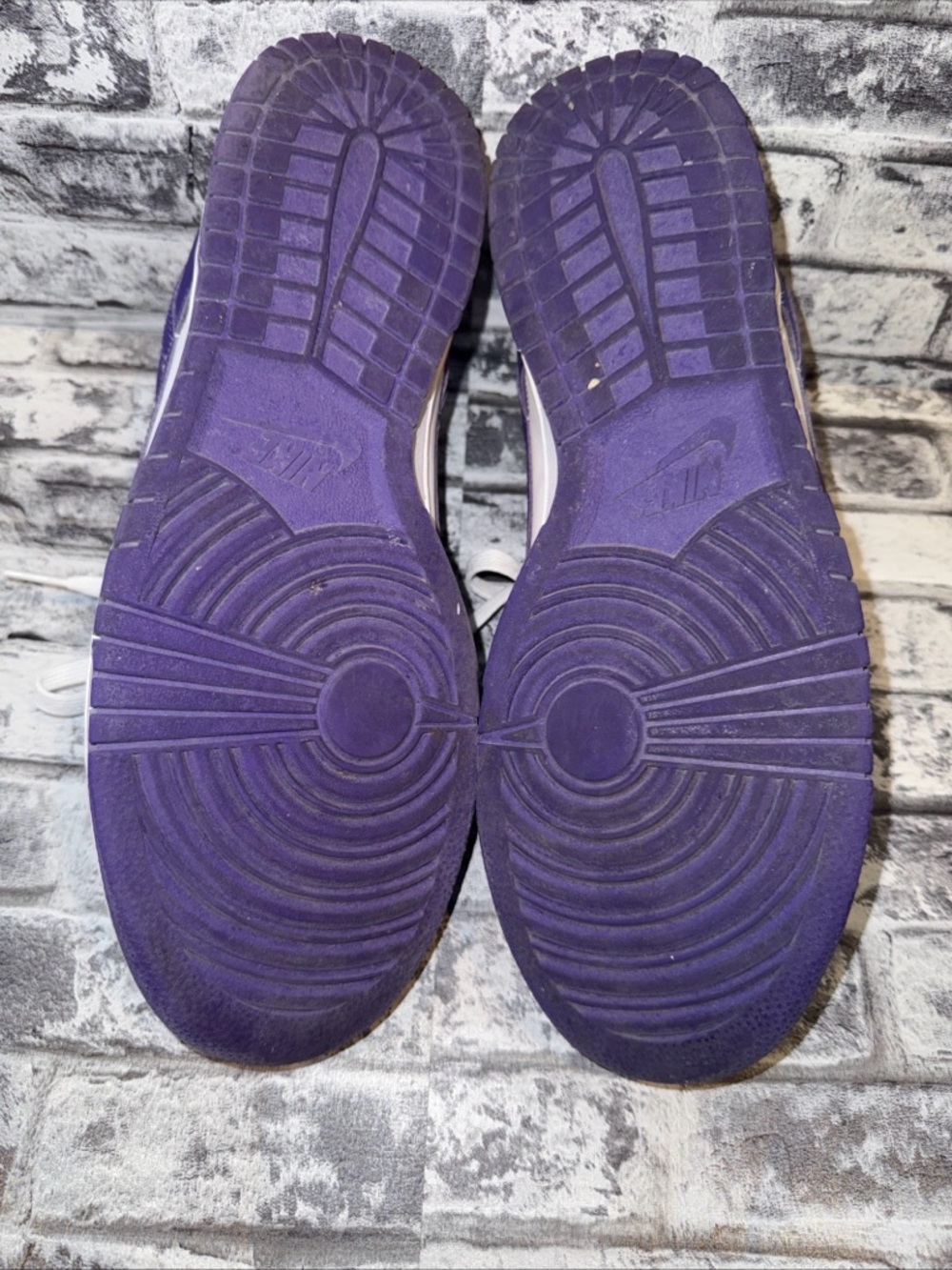 Used Nike Dunk Low Retro White Court Purple Men's Sneaker DD1391-104 Low Sz 11M - Picture 10 of 12